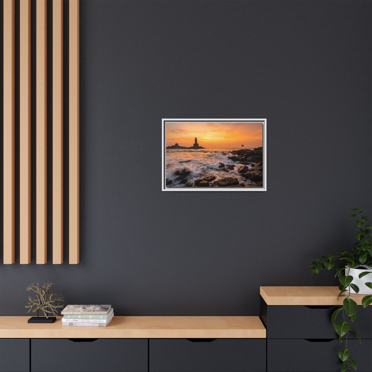 Framed Matte Canvas - Majestic Golden Coast