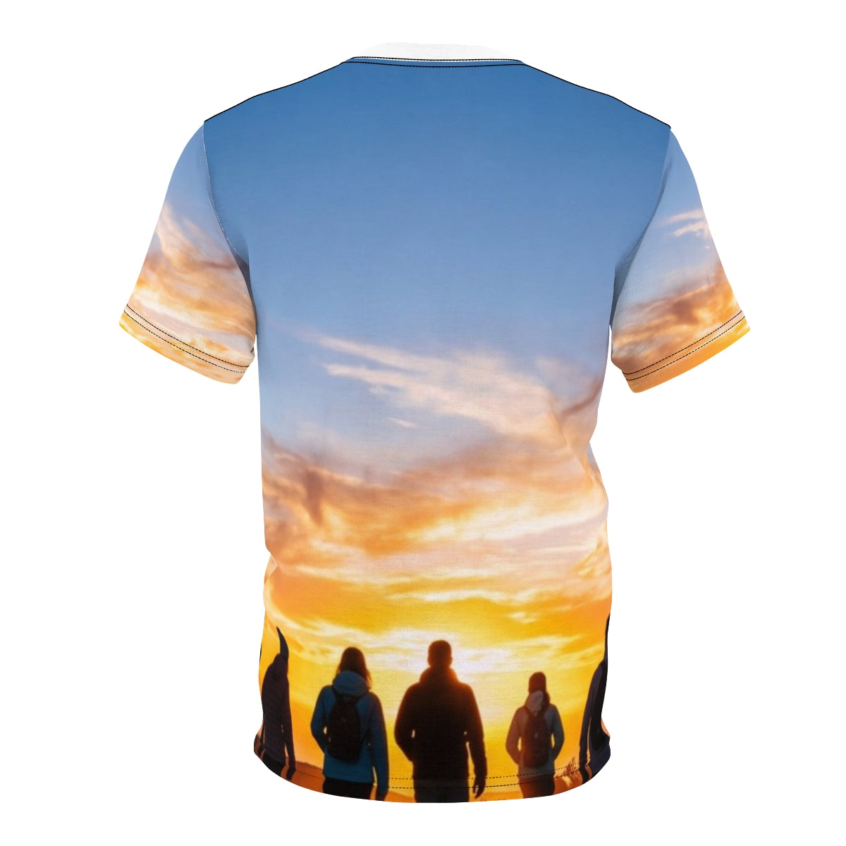 Men's Cut & Sew Tee - Sunset Mountain | Echovira Gallery