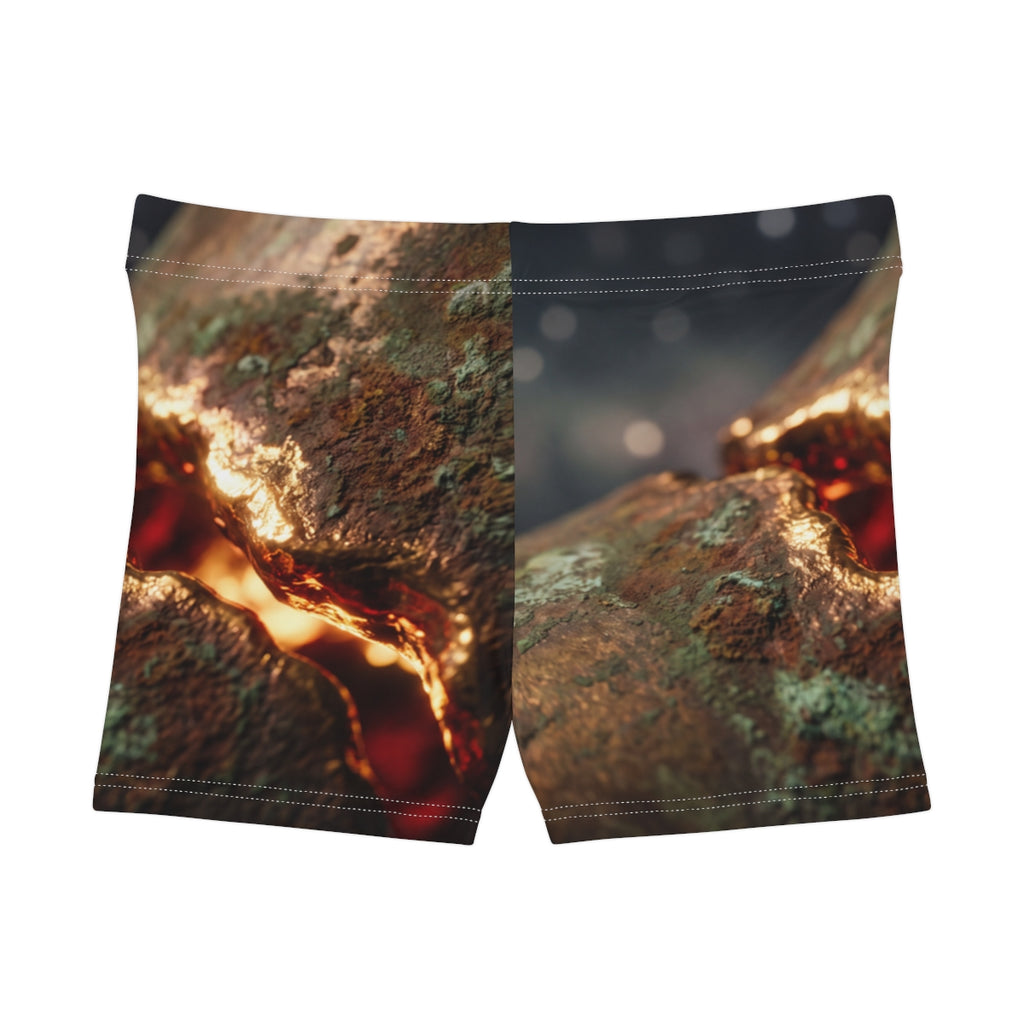 Women's Shorts - Molten Bronze Rift | Echovira Gallery