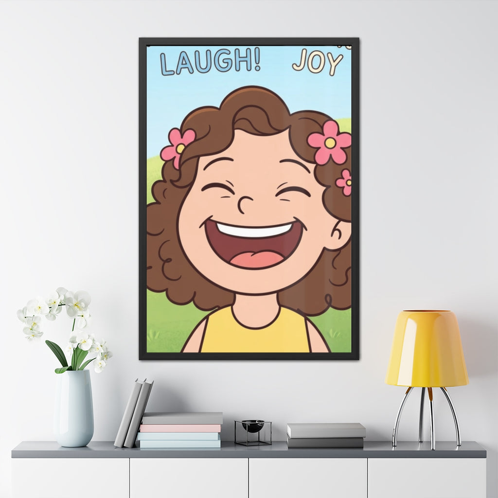 Framed Posters - Paisley Laugh 100% Joy Cartoon Art —... |...