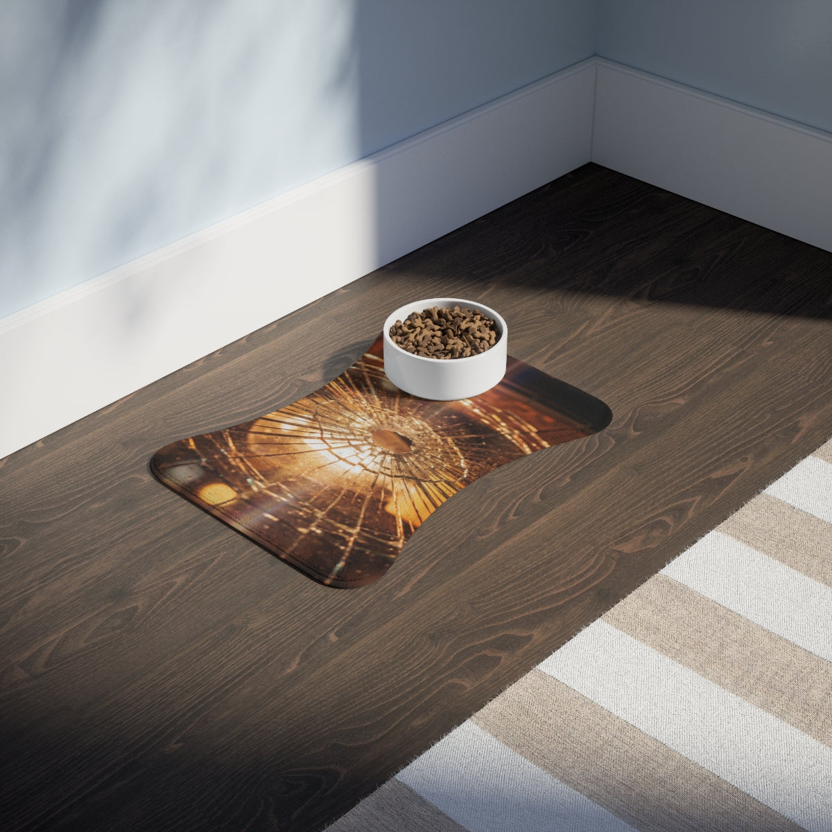 Pet Feeding Mats - Shattered Amber Glow Fine Art Print |...
