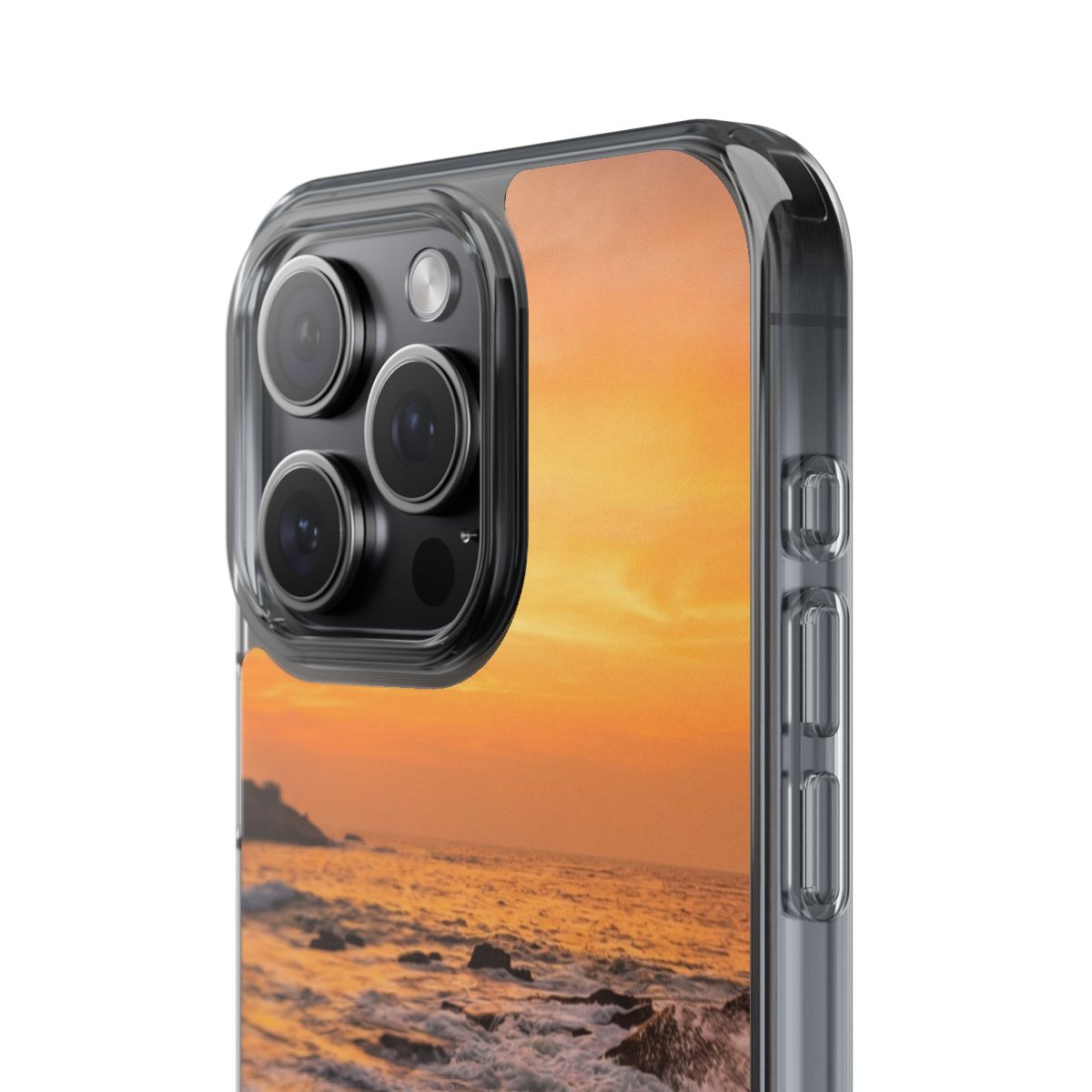 Clear Impact-Resistant Cases - Clear Phone Case - Sunset......