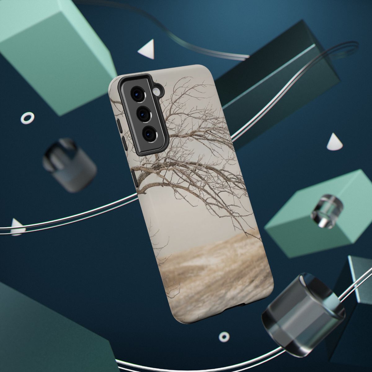 Impact-Resistant Cases - Tough Phone Case - Winter Tree Vibe