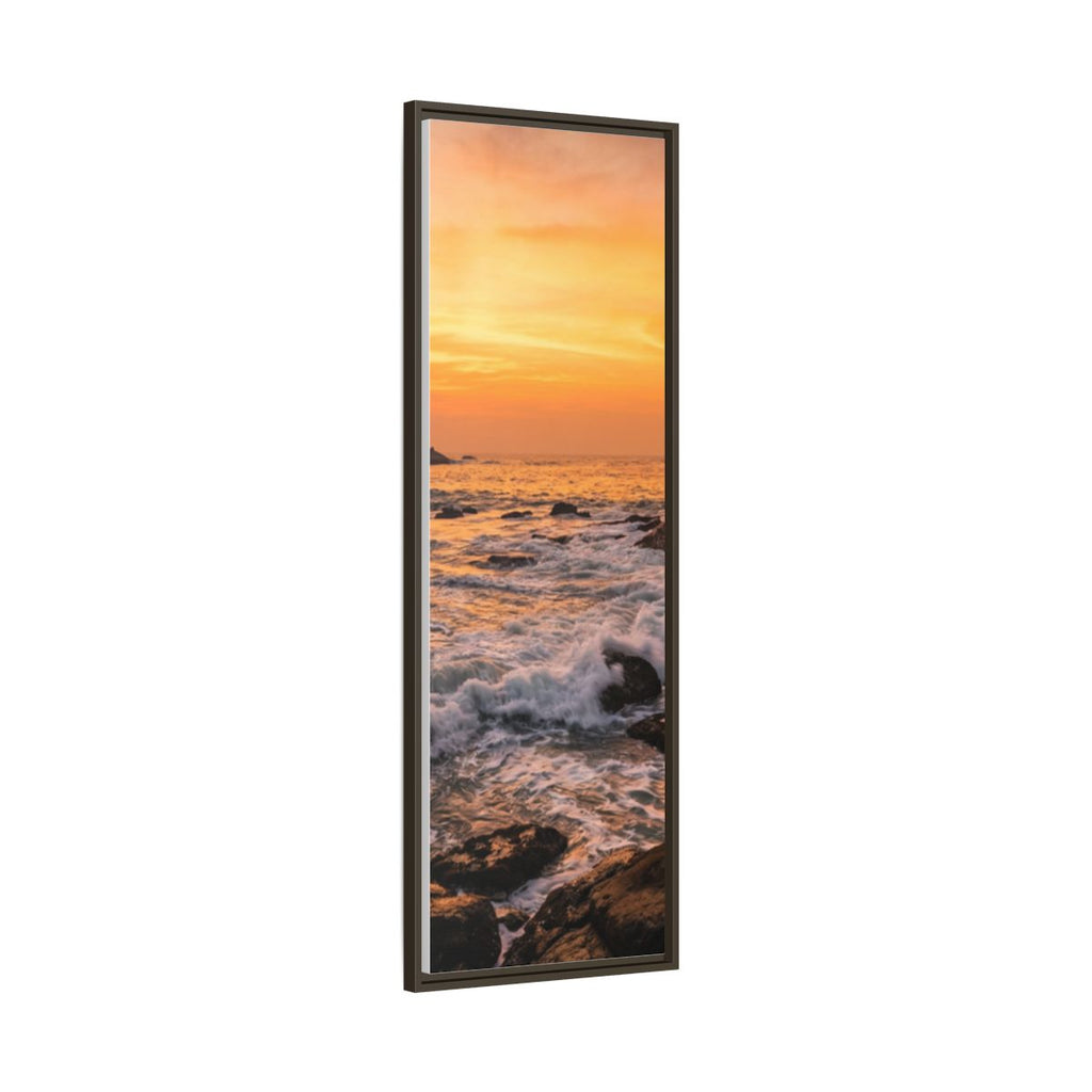 Framed Matte Canvas - Majestic Golden Coast