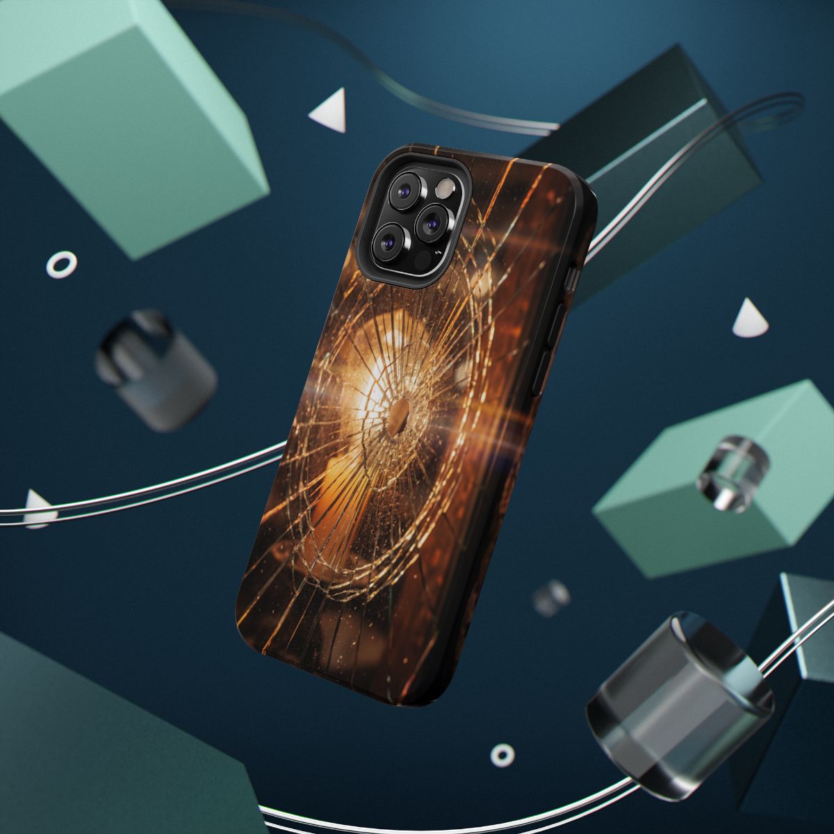 Impact-Resistant Case - Moody Fractured Glass— sizes part 1/2