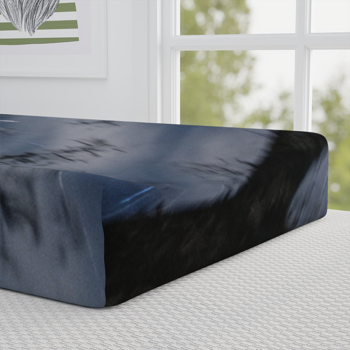 Star Trail Forest Night Baby Changing Pad Cover