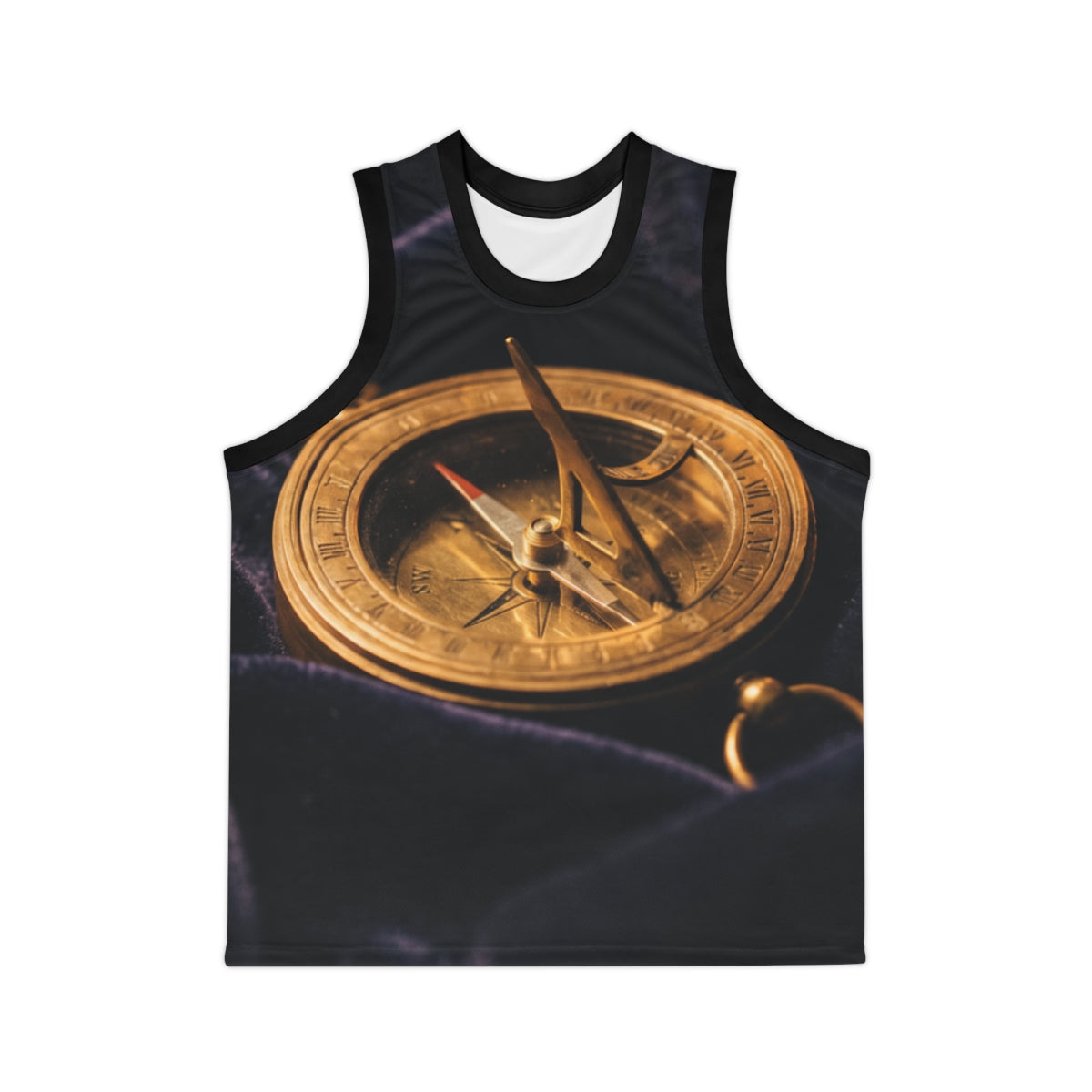 Women's Basketball Jersey Brass Sundial Art