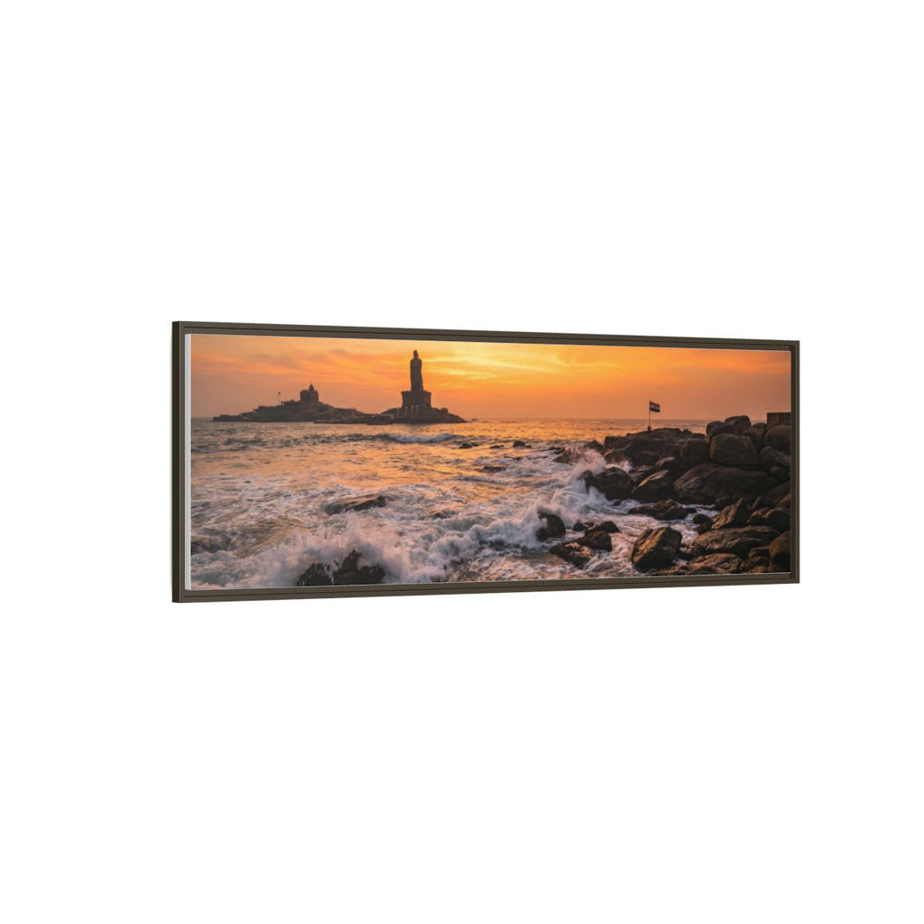Framed Matte Canvas - Majestic Golden Coast