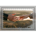 Hand Flag - The Infinite Touch | Ethereal Coastal Art (1 & 5...