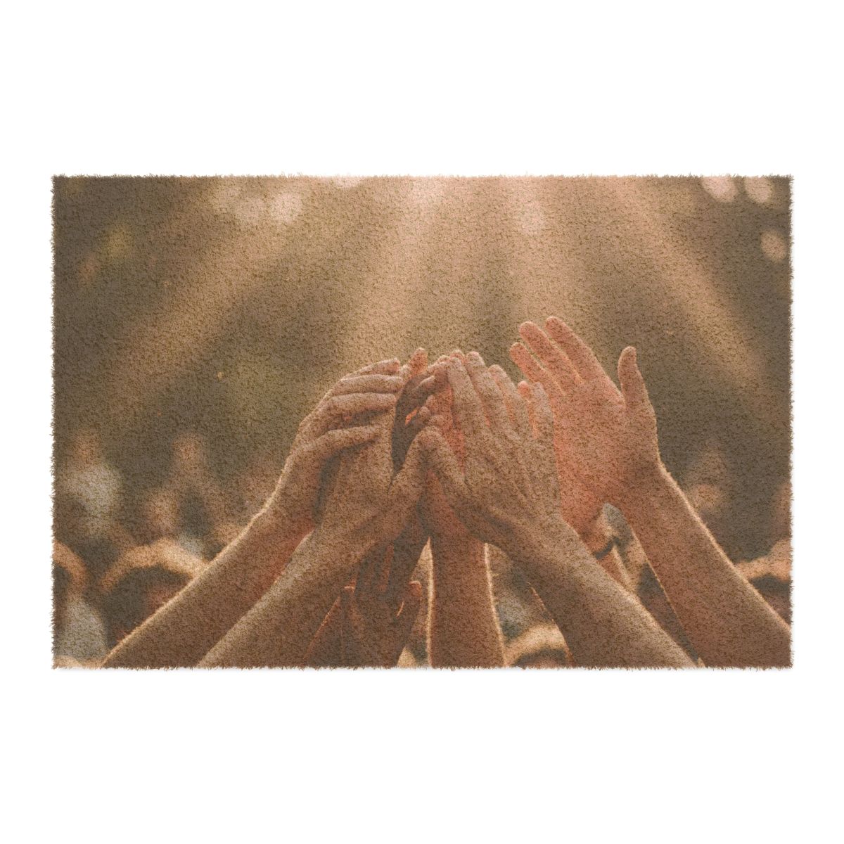 Doormat - Golden Rays of Unity Wall Art | Echovira Gallery