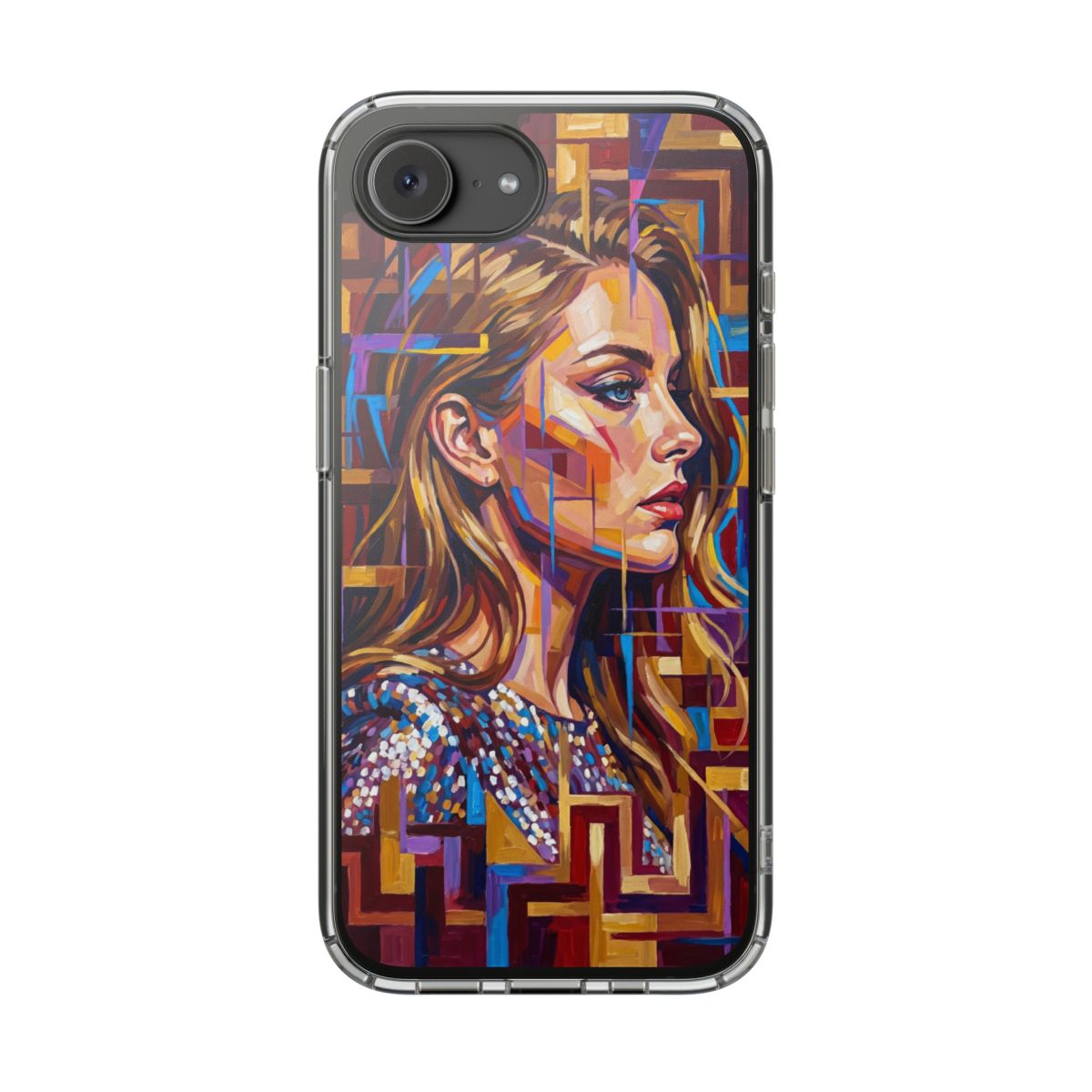 Clear Impact-Resistant Case - Shattered Elegance | Echovira...