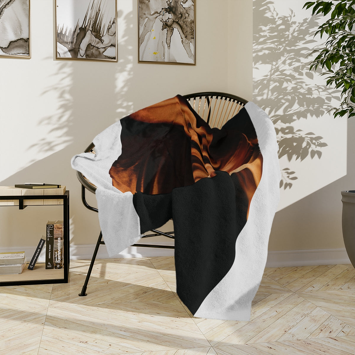 Microfiber Blanket - Satin Sunset Glow | Echovira Gallery