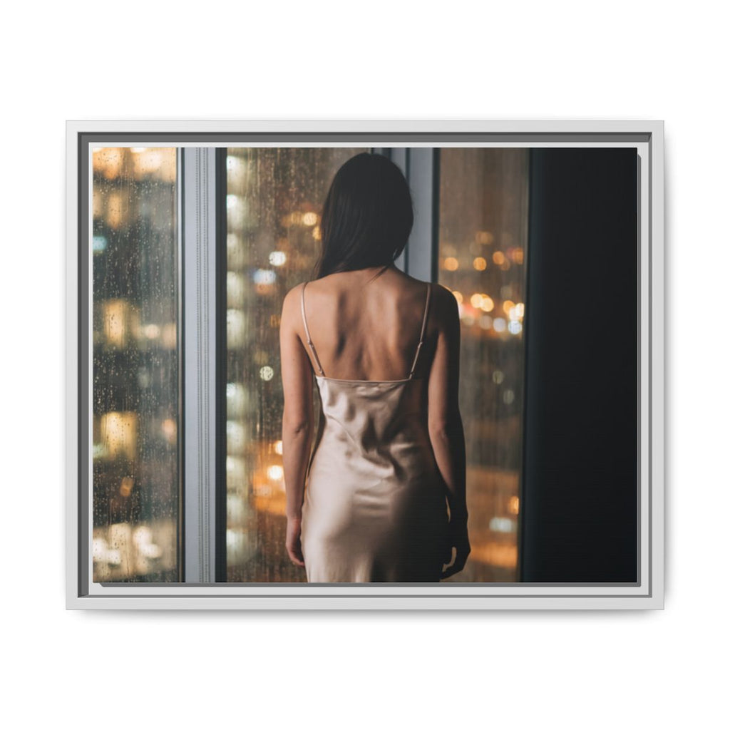 Framed Matte Canvas - Cinematic Nights — White / 1.25"