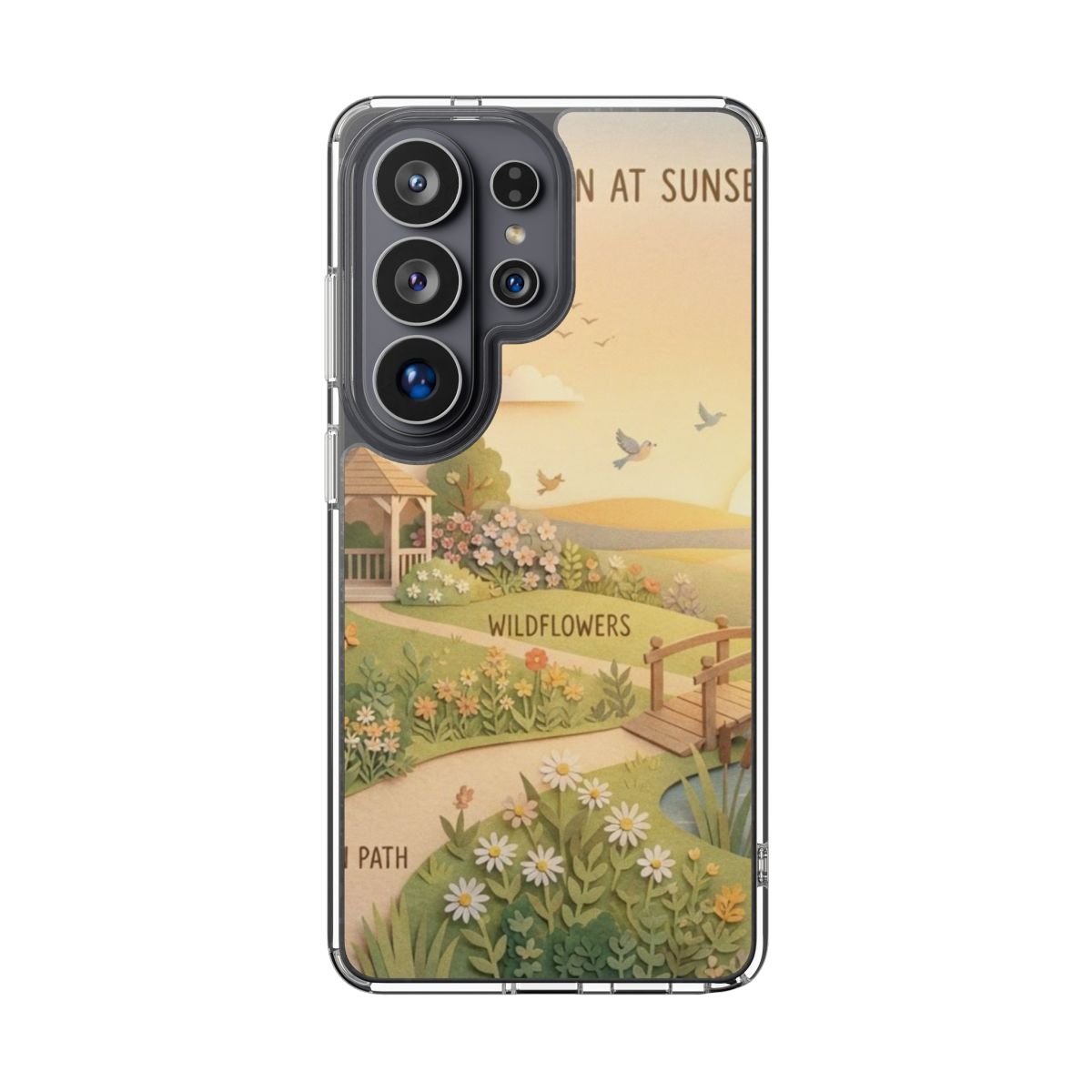 Clear Impact-Resistant Cases - Clear Phone Case - Sunset......