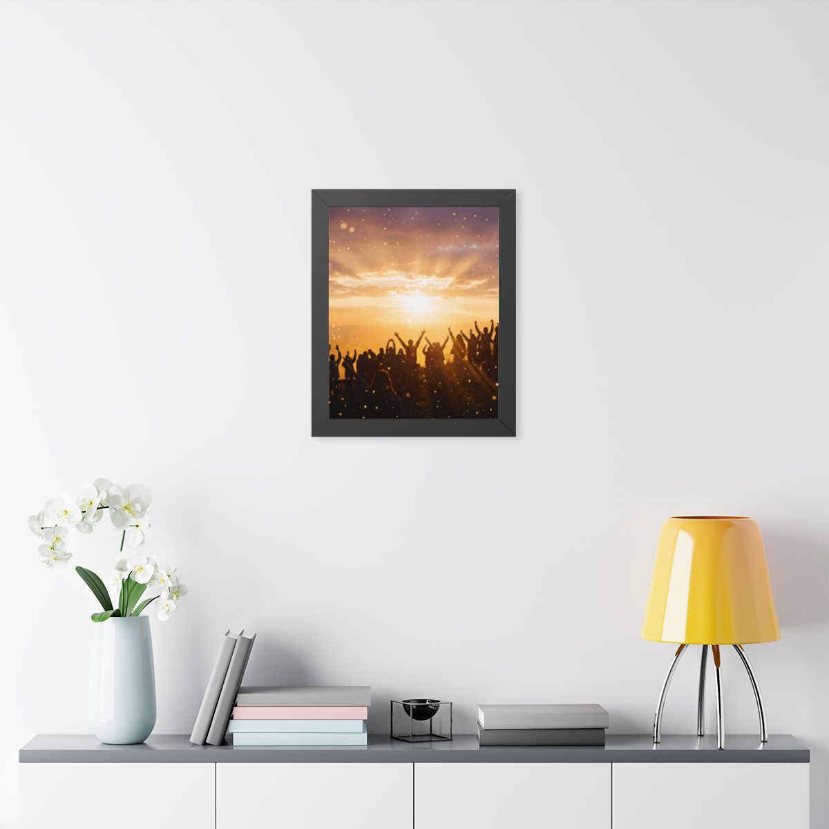 Framed Vertical Poster - Summit Ridge — Black (11×14, 12×16...