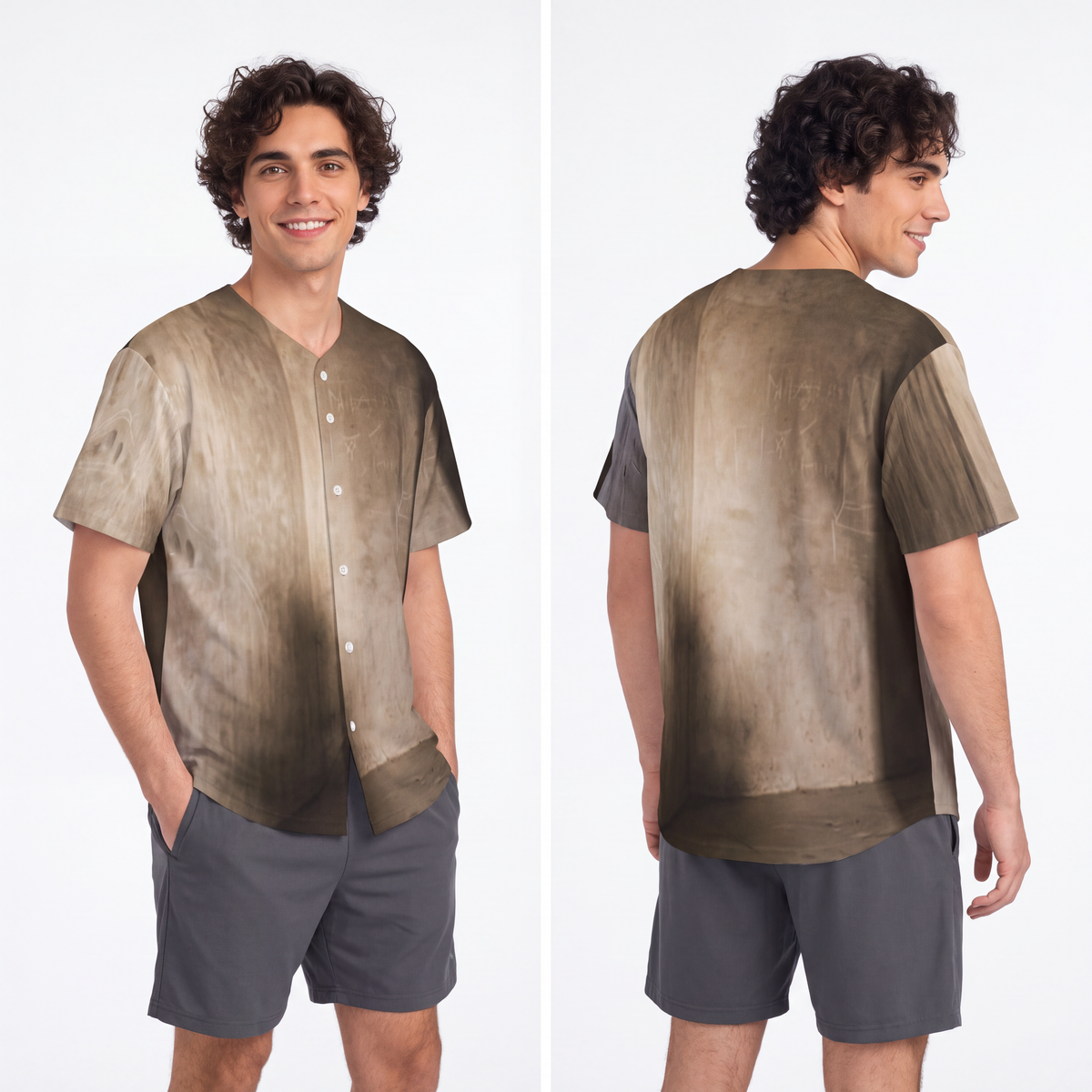 Men's Baseball Jersey - Shadows of the Citadel moody... |...