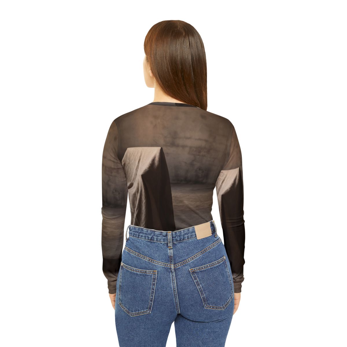 Women's Long Sleeve V-neck Shirt - Draped Silence Still Life...