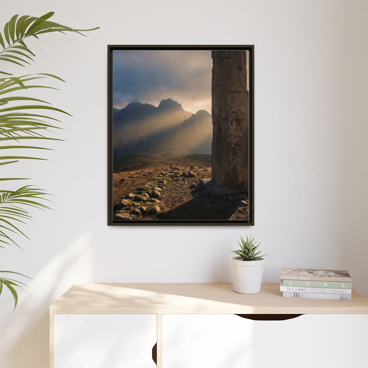 Matte Canvas, Framed - Mystic Monolith Ancient Persian... |...