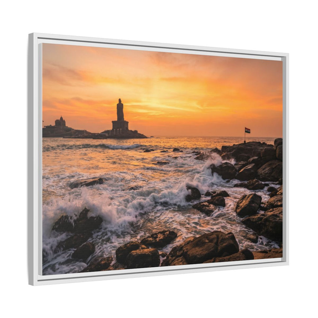 Framed Matte Canvas - Majestic Golden Coast