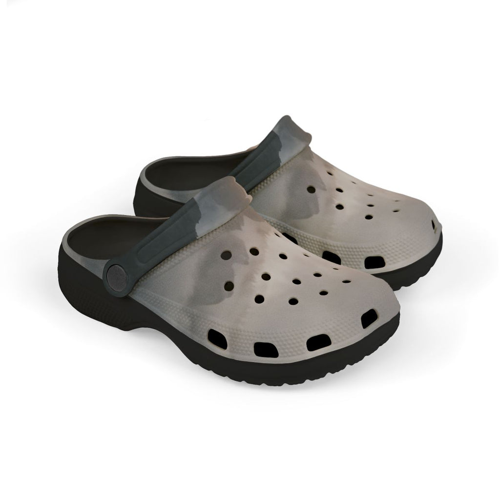 Kids' EVA Foam Clogs with Golden Moon Mountain Art