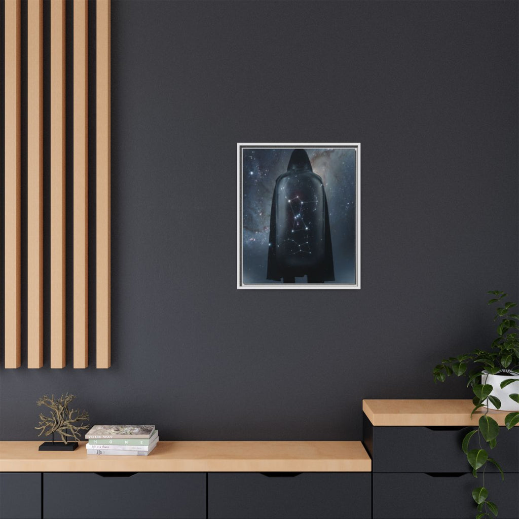 Framed Matte Canvas - Cosmic Sentinel — White / 1.25" (8×10...