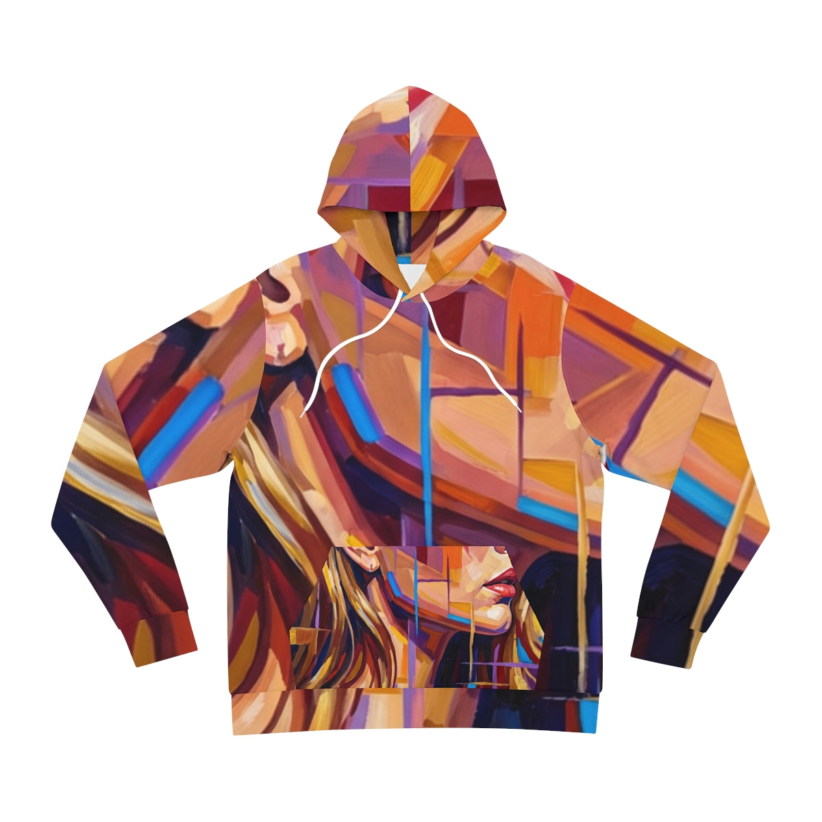 Fashion Hoodie - Shattered Elegance | Echovira Gallery