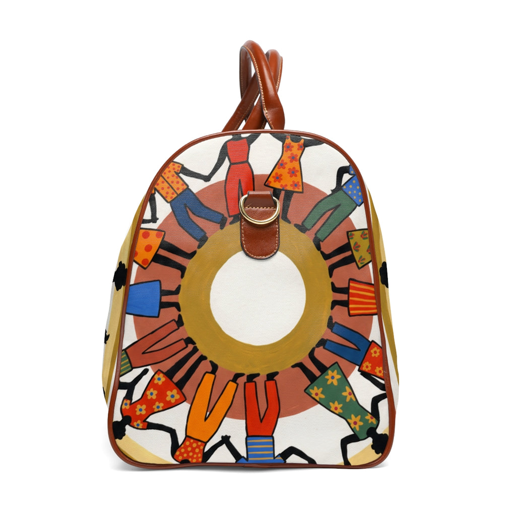 Waterproof Travel Bag - Unity Mandala Folk Art | Echovira...