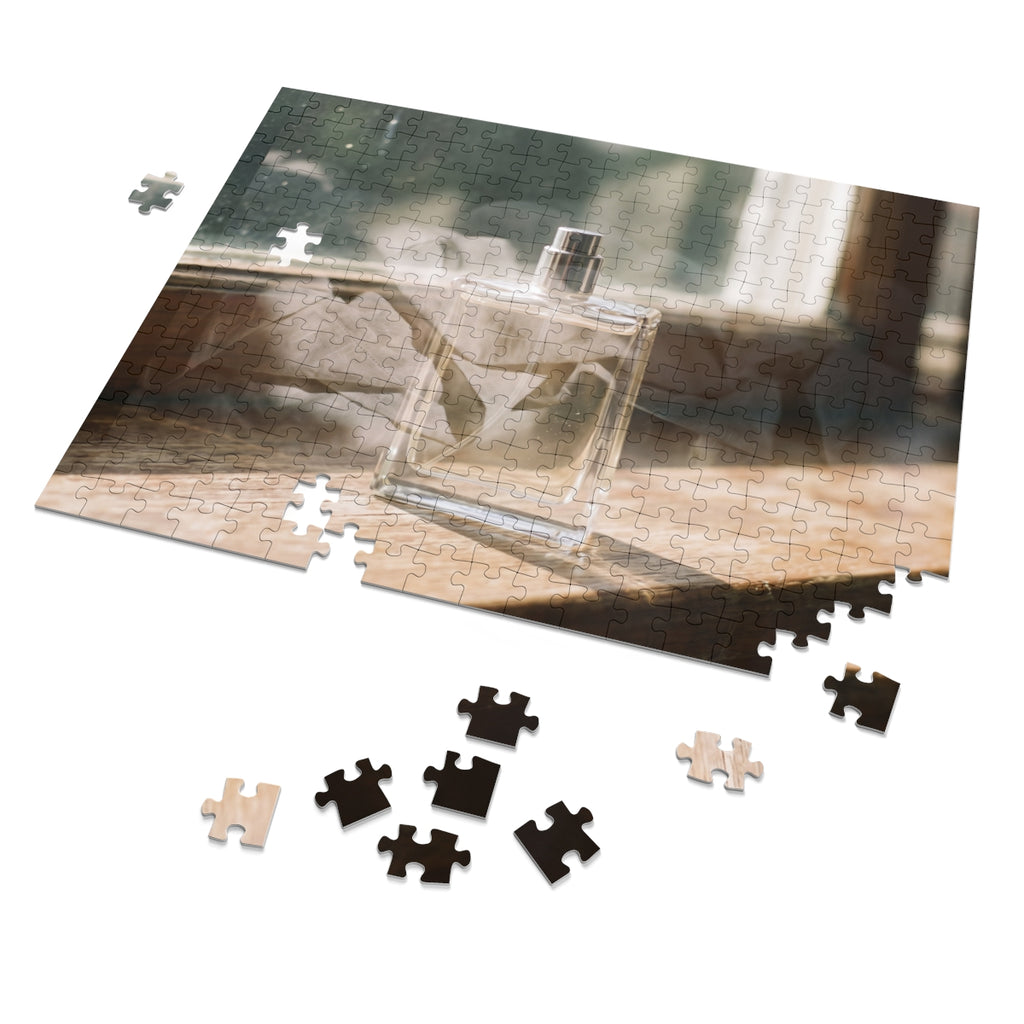 Jigsaw Puzzle with Tin - Golden Hour Perfume Still Life Wall...