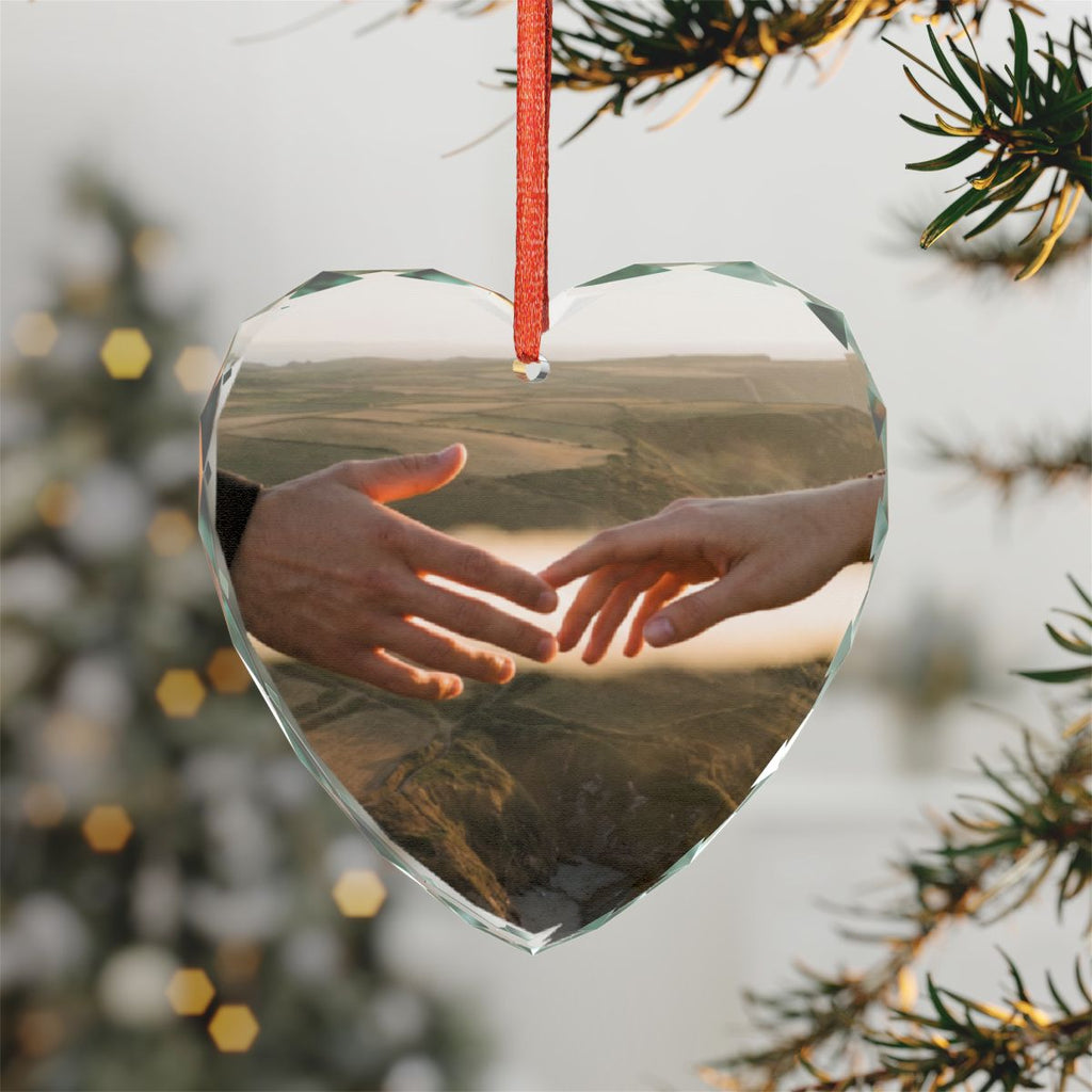 Crystal Glass Ornament - The Infinite Touch | Ethereal... |...