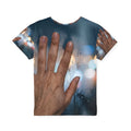 Kids Sports Jersey with Rainy City Window Art