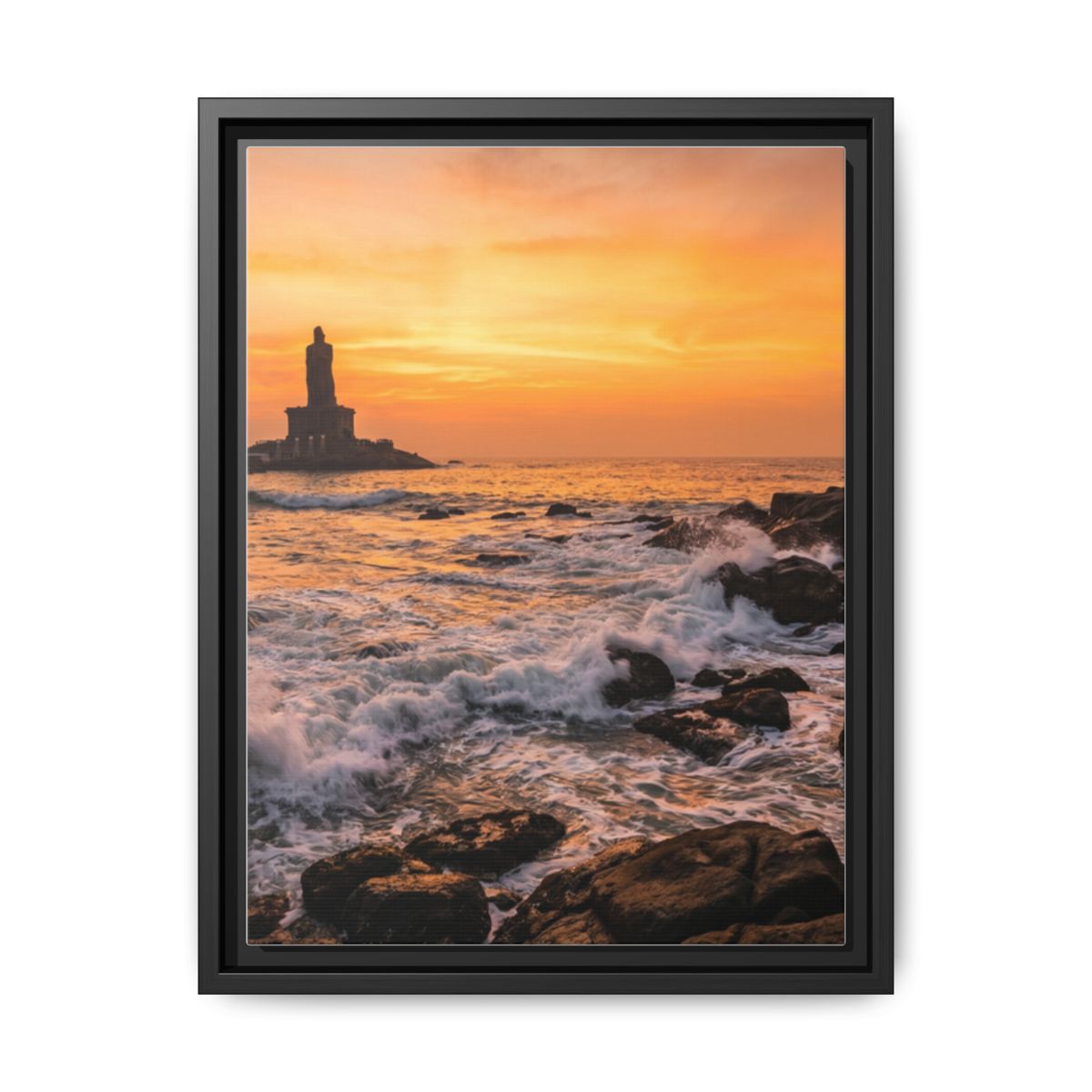 Framed Matte Canvas - Majestic Golden Coast