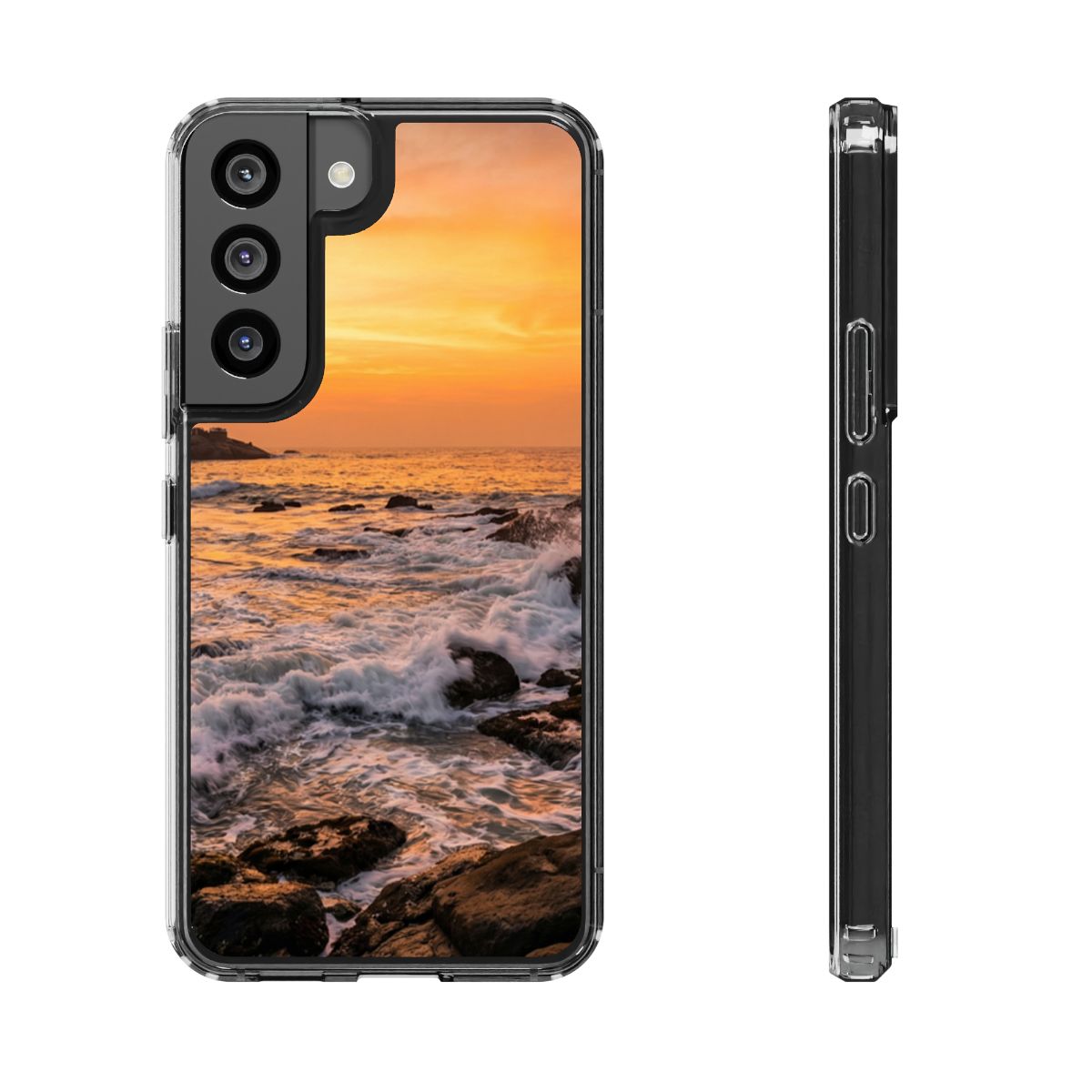 Clear Impact-Resistant Cases - Clear Phone Case - Golden...