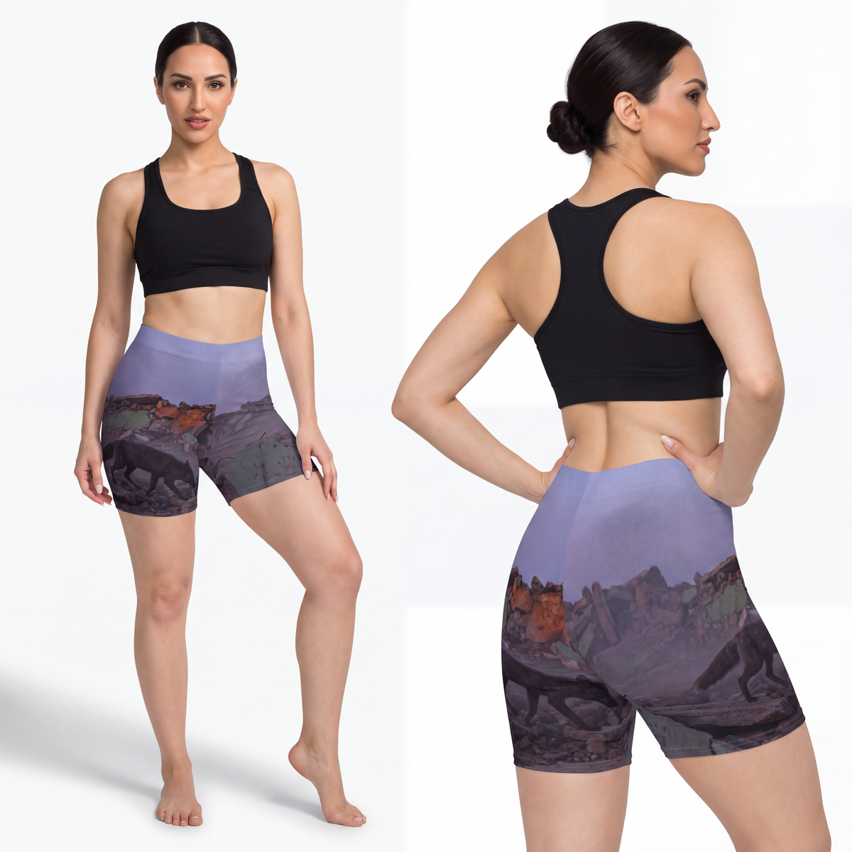 Women's Biker Shorts - Twilight Horizon Fit | Echovira...