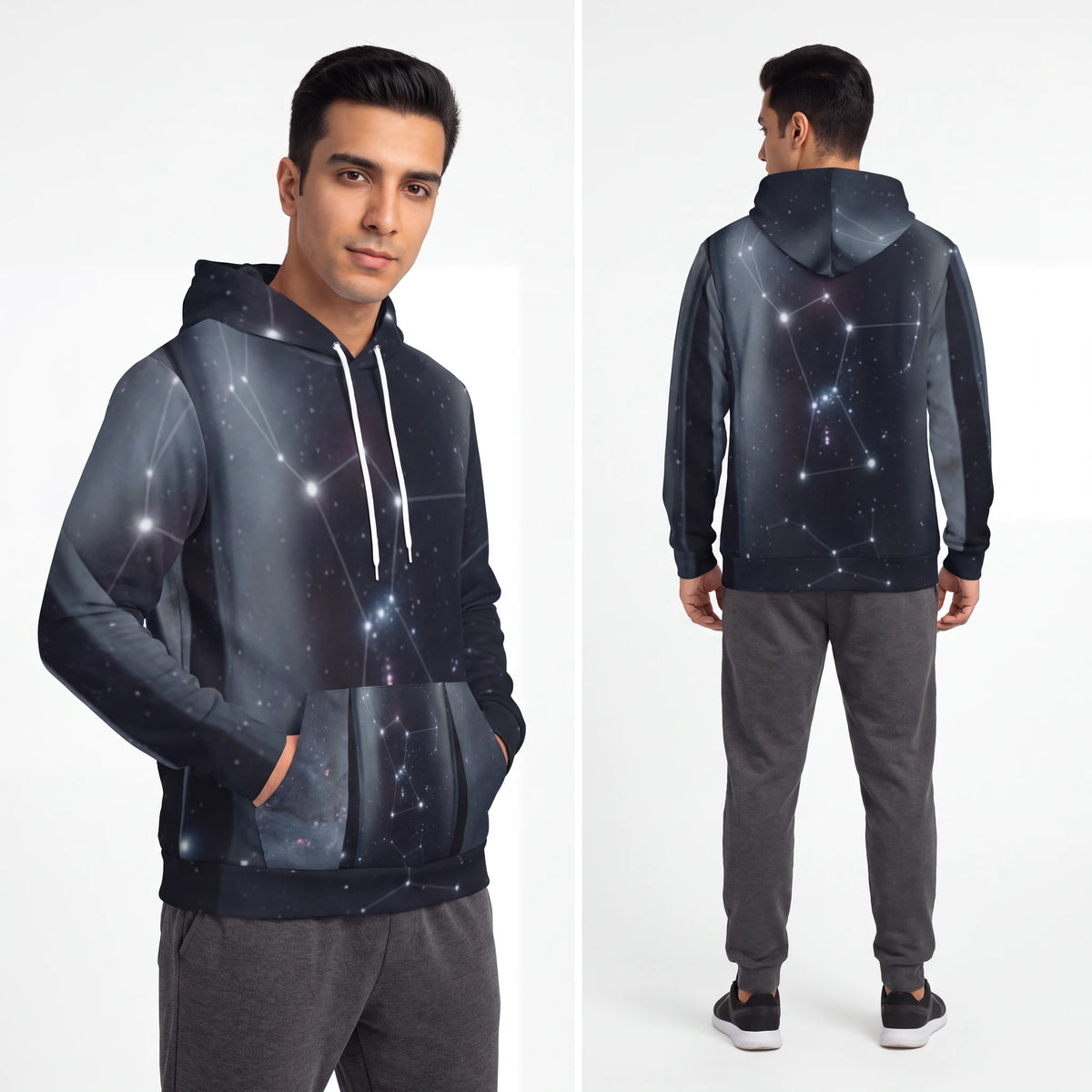 Men's Fashion Hoodie Orion Constellation Art