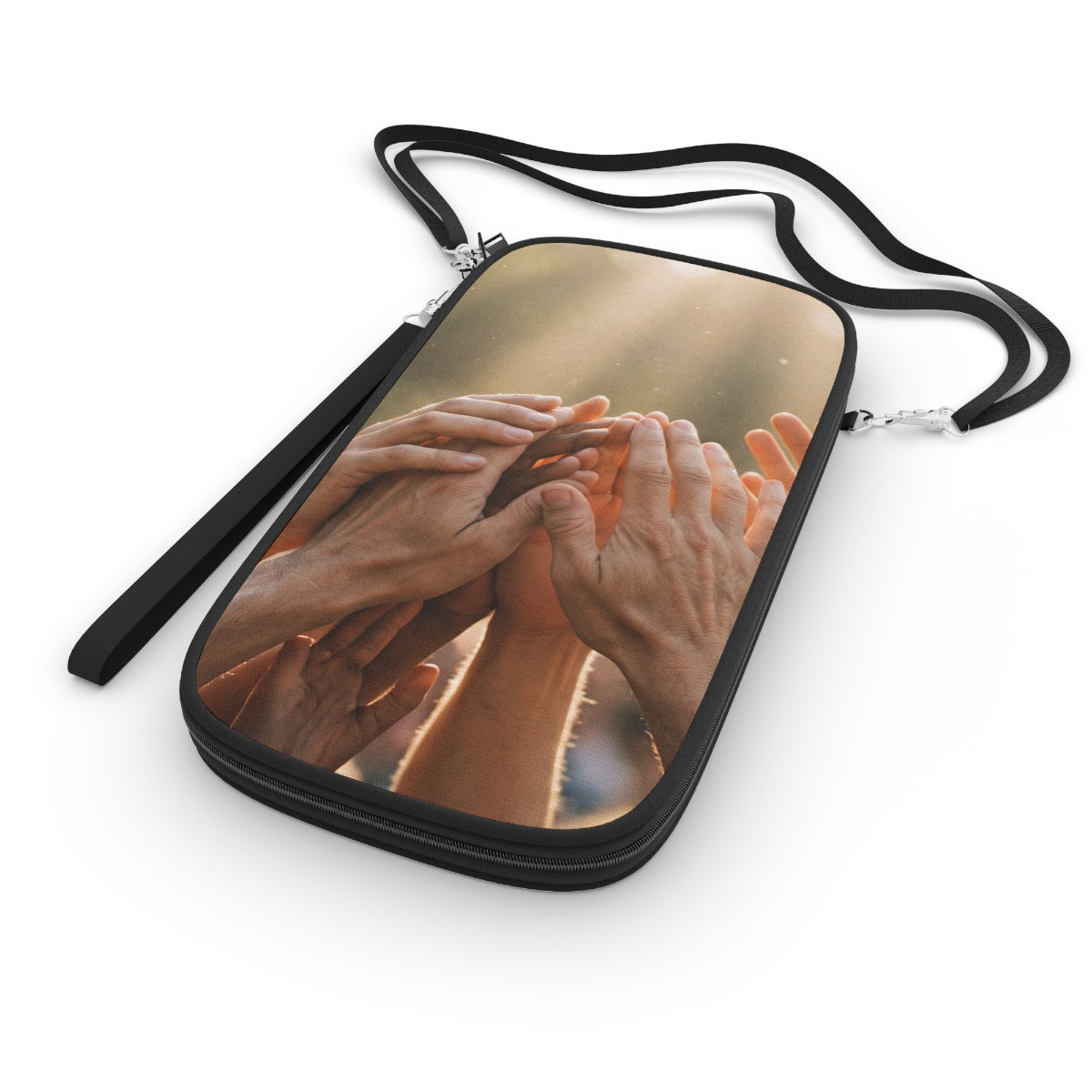 Passport Wallet - Golden Rays of Unity Wall Art | Echovira...