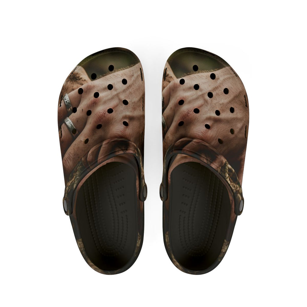 Men's Foam Shoes with Forest Root Art