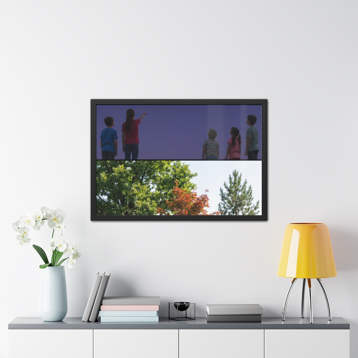 Framed Posters - Stardust & Forest Discovery — Landscape......