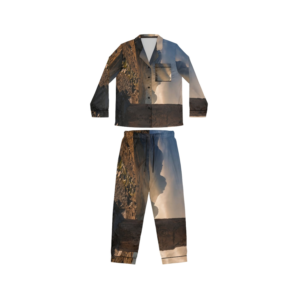 Women's Satin Pajamas - Mystic Monolith Ancient Persian... |...