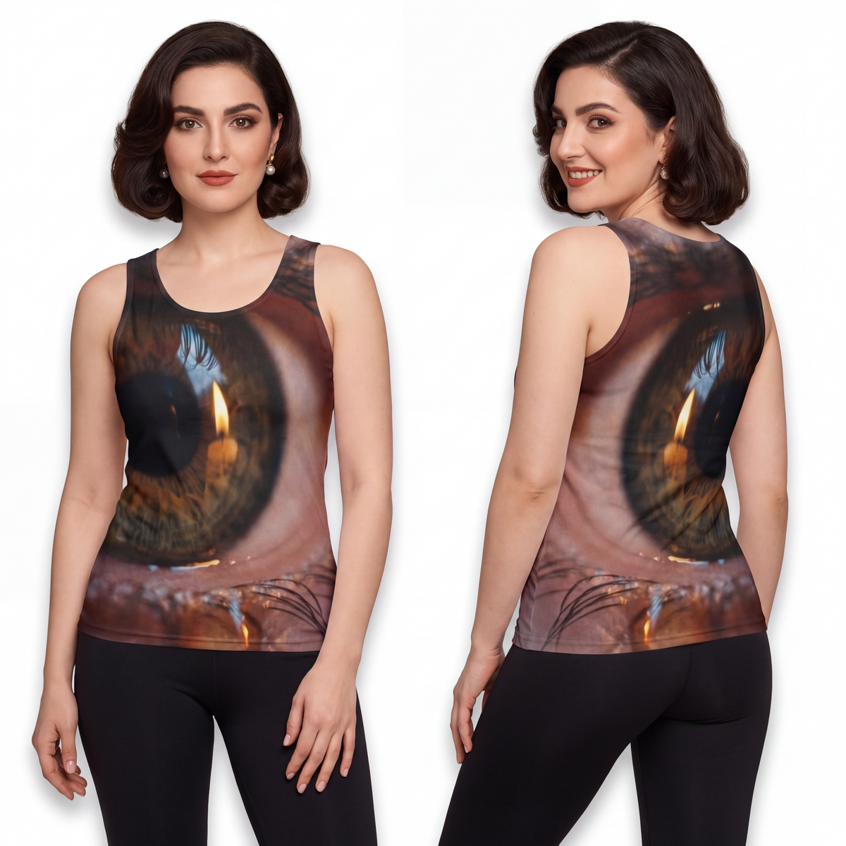 Unisex Tank Top - Amber Iris Reflection Fine Art Print |...