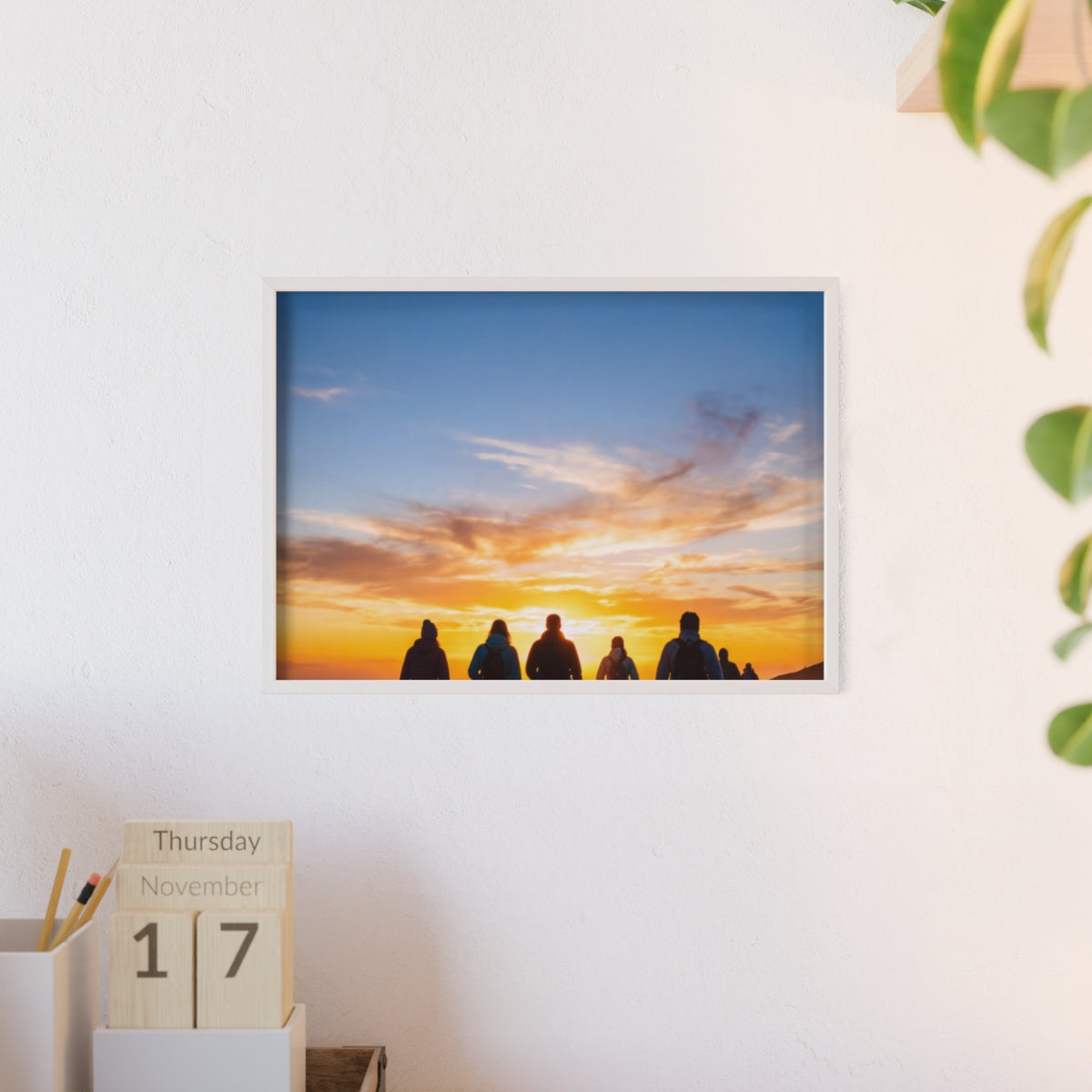 Posters with Wooden Frame - Sunrise Journey
