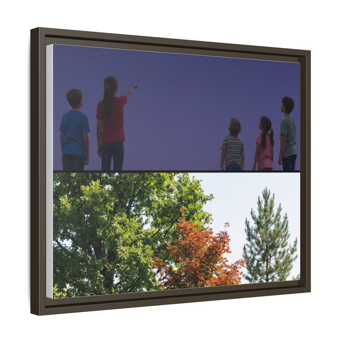 Framed Matte Canvas - Wilderness Gallery — Espresso / 1.25"