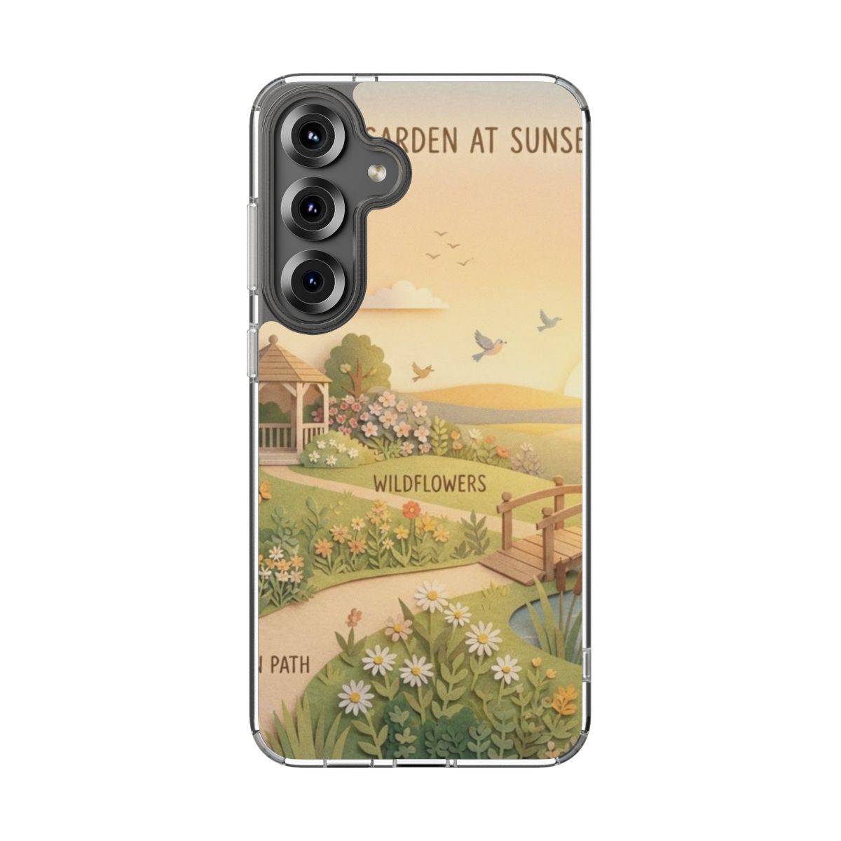 Clear Impact-Resistant Cases - Clear Phone Case - Sunset......