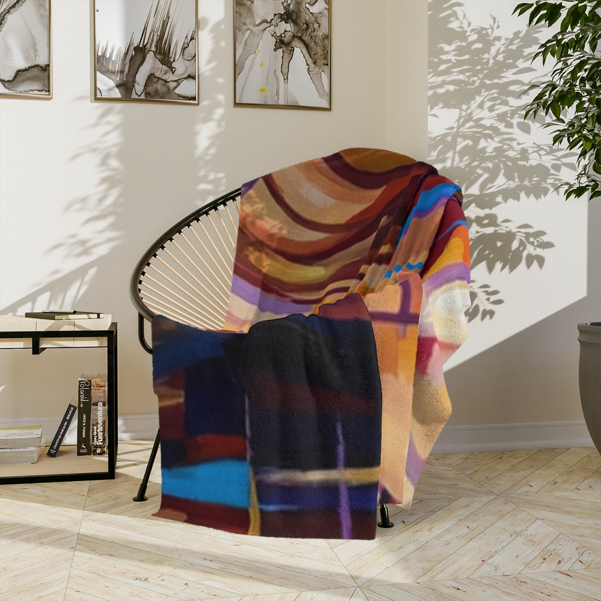 Velveteen Microfiber Blanket - Shattered Elegance | Echovira...