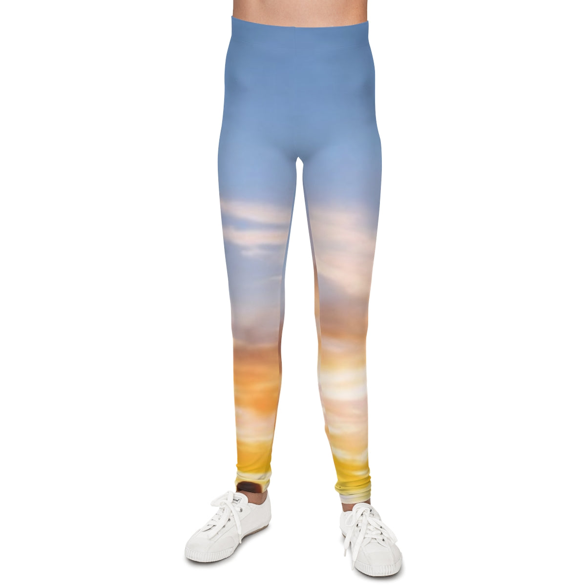 Youth Leggings - Sunset Mountain Trail | Echovira Gallery
