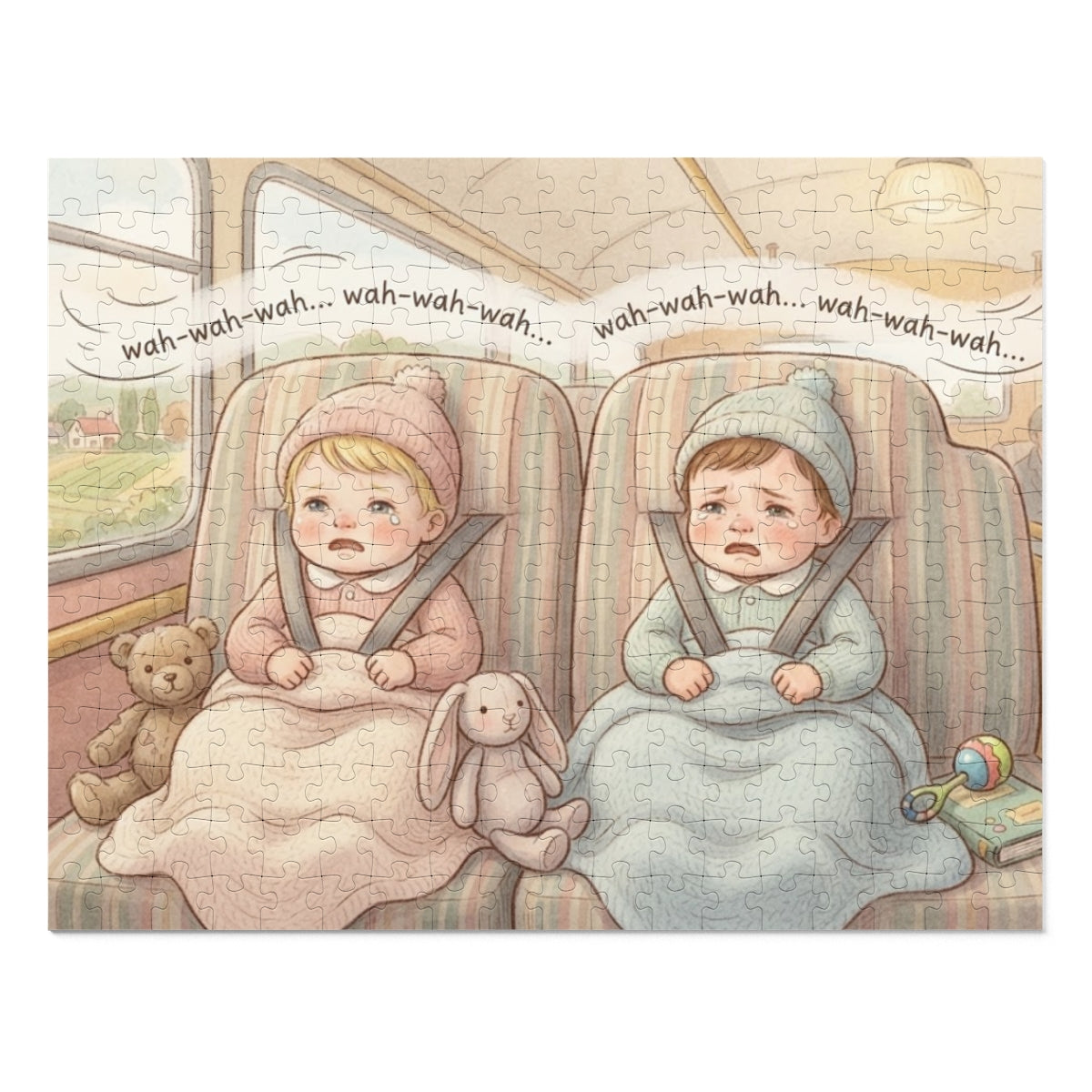 Jigsaw Puzzle with Tin - The Bus Ride (30, 110, 252, 500......