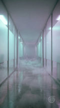 Liminal Corridor Fog Art Print | Echovira Gallery