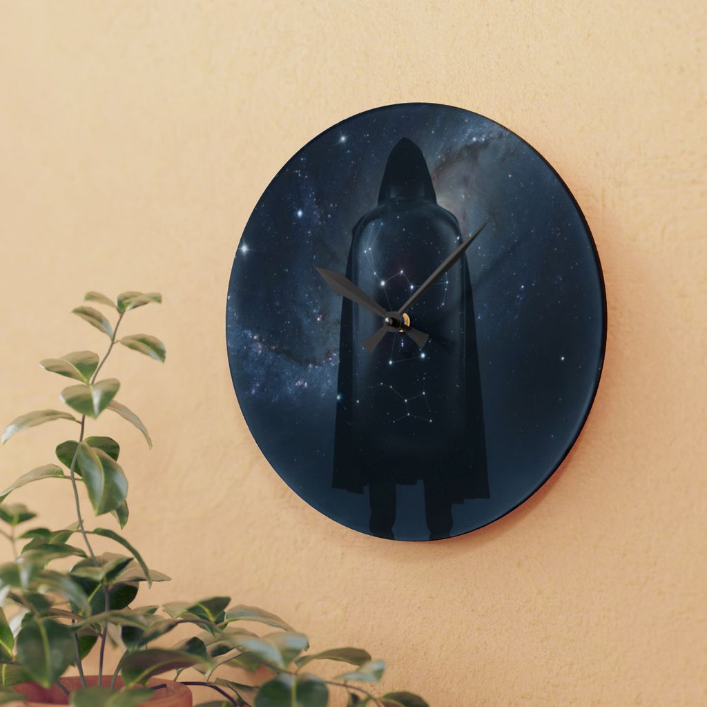 Acrylic Wall Clock - Orion Sentinel Cosmic Timekeeper |...