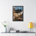 Framed Vertical Poster - Rainy Window Memories Art Print......