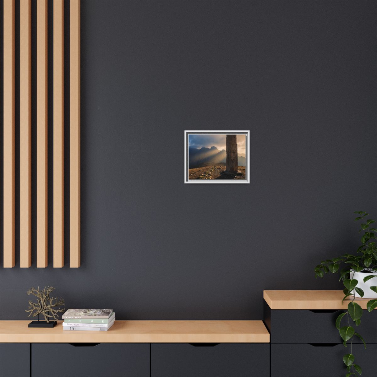 Framed Matte Canvas - Sun Peak