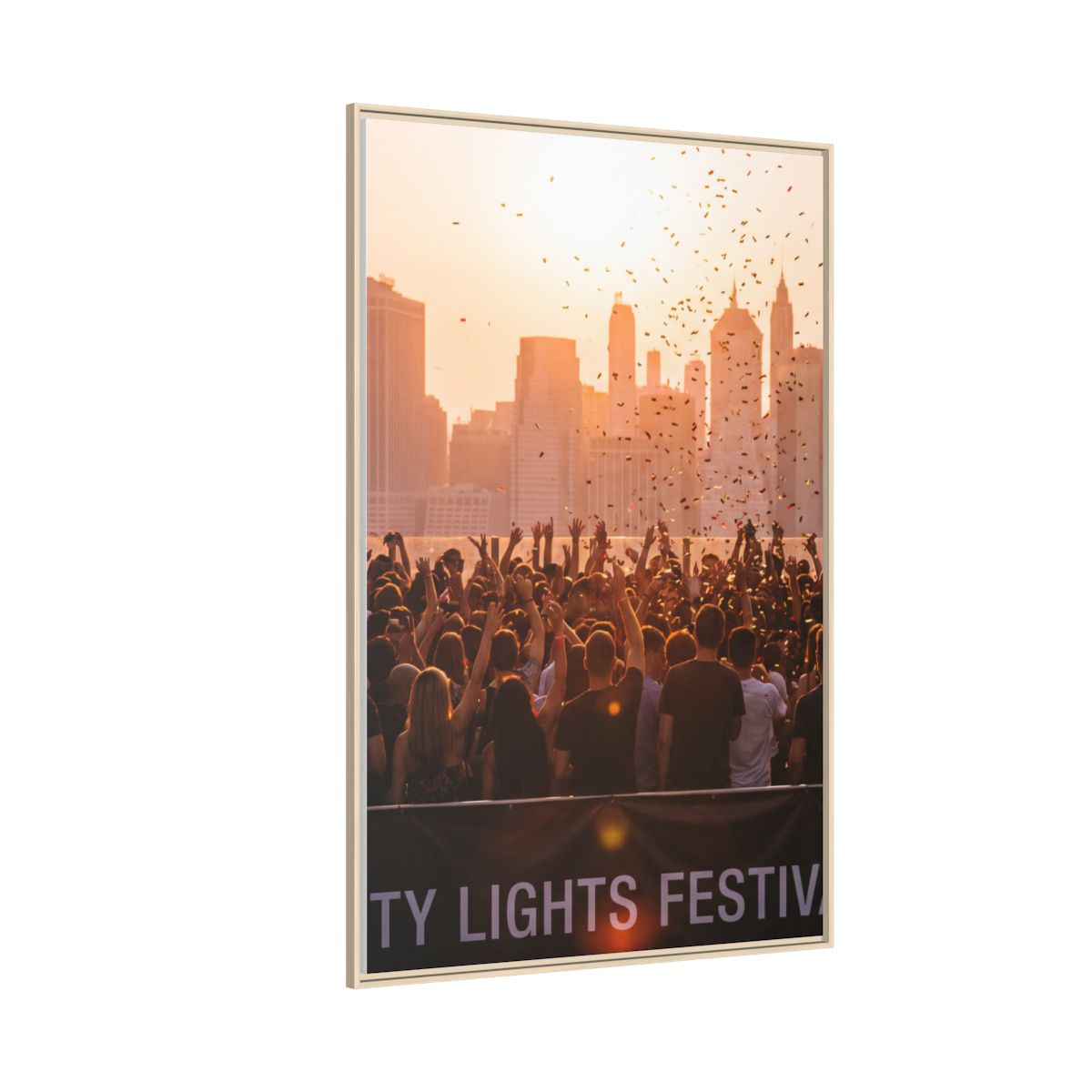 Framed Matte Canvas - City Lights Festival (8×10, 9×12... |...